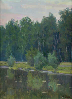 Шилов Александр Александрович. Сокольники. Розовые облака